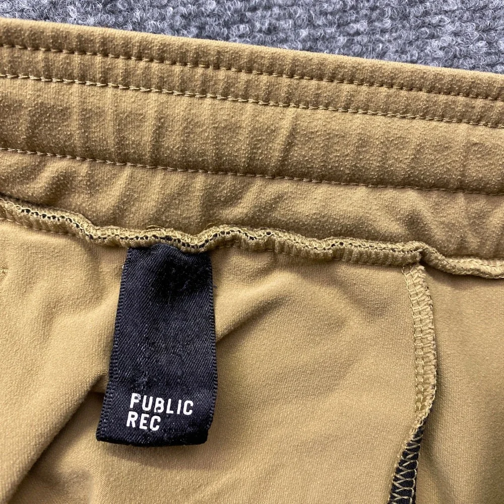 Public Rec All Day Every Day‎ Pant Mens Sz 42 Tan Khaki Stretch Tapered Grunge